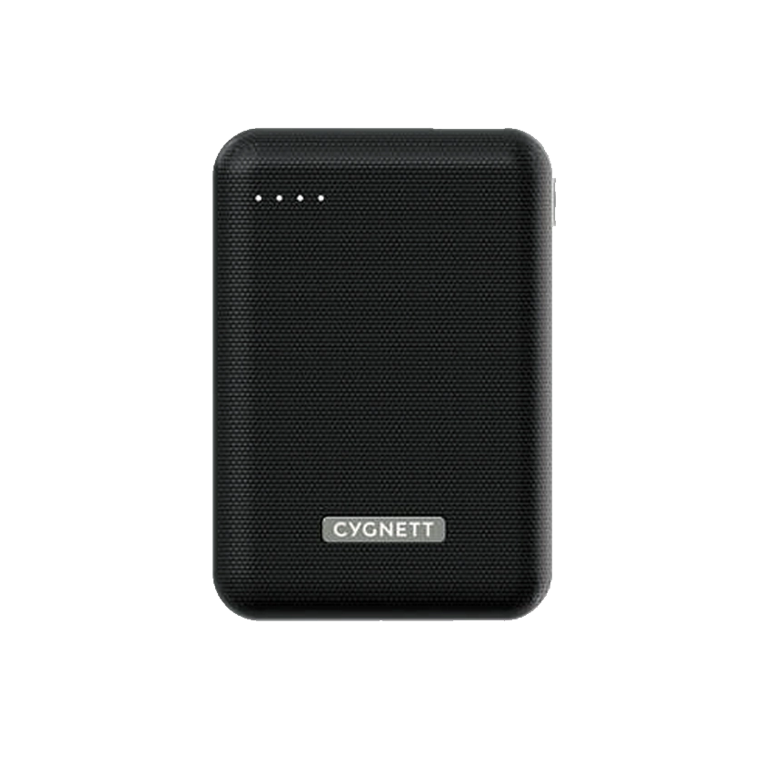 Cygnett Schnelllade-Reisepaket 10000 mAh Power Bank USB-C-auf-USB-C-Kabel Schwarz