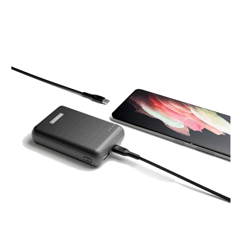 Cygnett Fast Charging Reisepaket 10000mAh Power Bank USB-C auf USB-C Kabel Schwarz