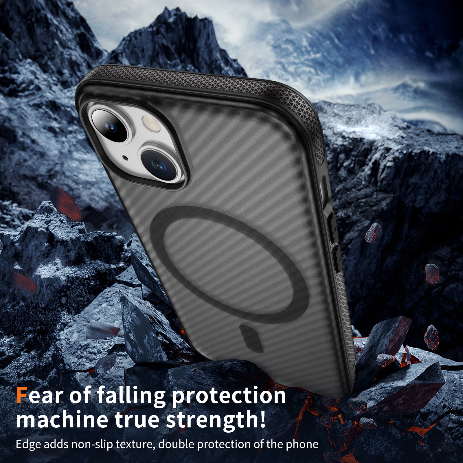 Fulcrum-Carbon Fiber-Magsafe Case iPhone 13/ 14