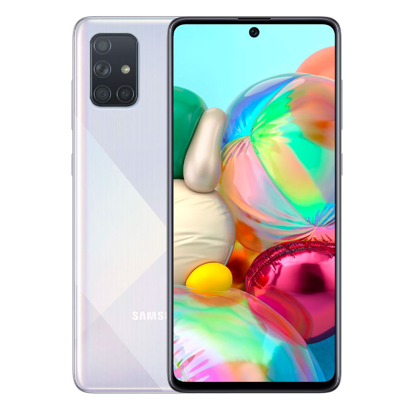 Samsung Galaxy A71 prism crush silver