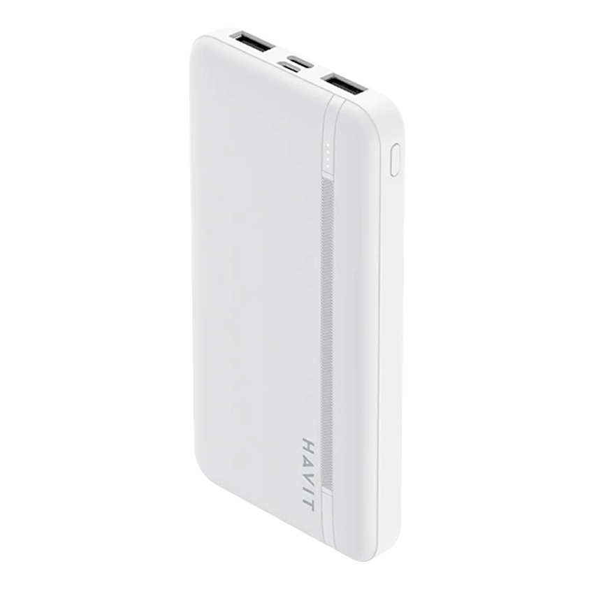 HAVIT Smart Portable Power Bank 10000 mAh Weiß mit LED-Anzeige PB89