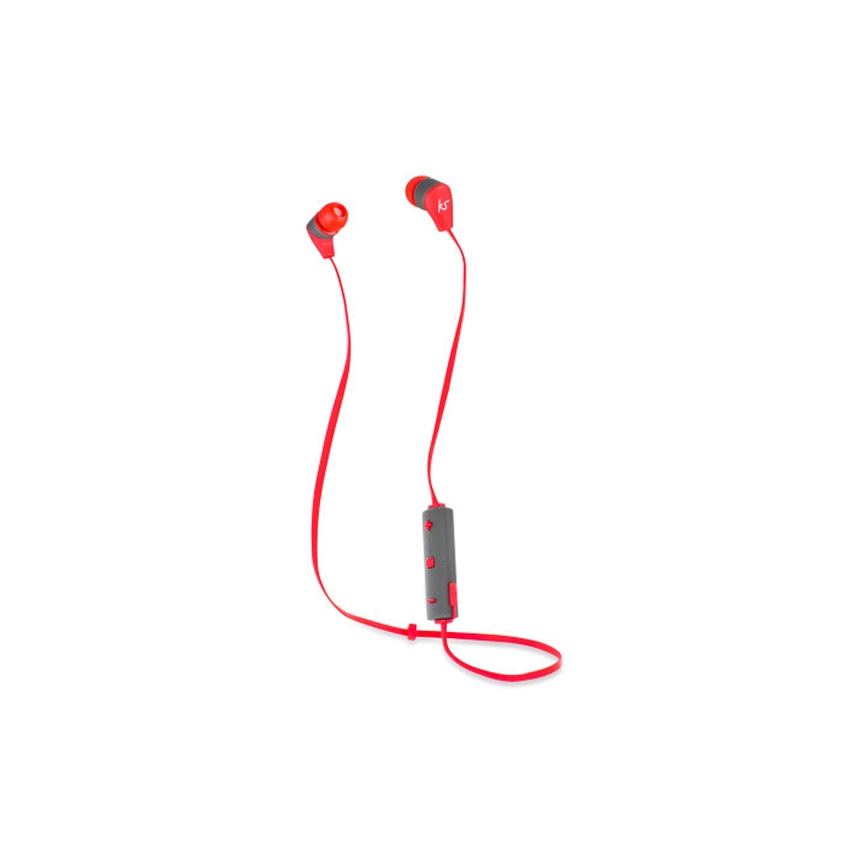 Kitsound Bounce Bluetooth-In-Ear-Kopfhörer, kabellos, Rot 