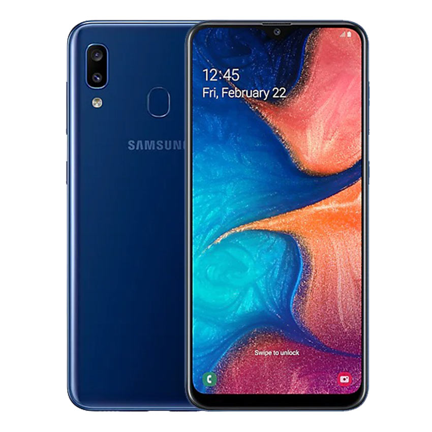 Samsung Galaxy A20 blue