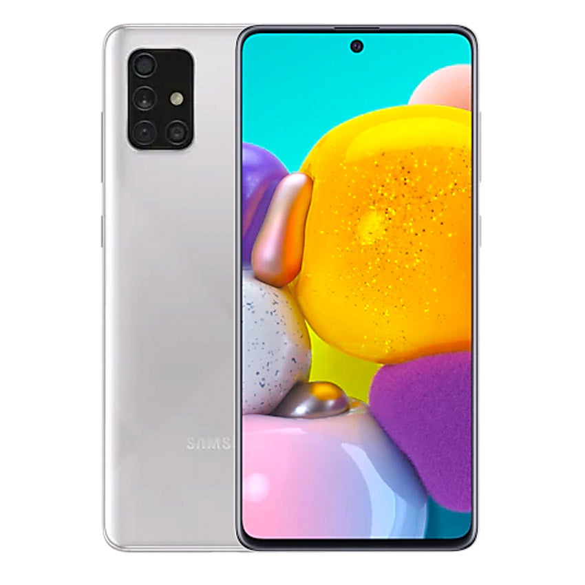 Samsung Galaxy A71 Duos Haze Crush Silver - Fonez-Keywords : MacBook - Fonez.ie - laptop- Tablet - Sim free - Unlock - Phones - iphone - android - macbook pro - apple macbook- fonez -samsung - samsung book-sale - best price - deal