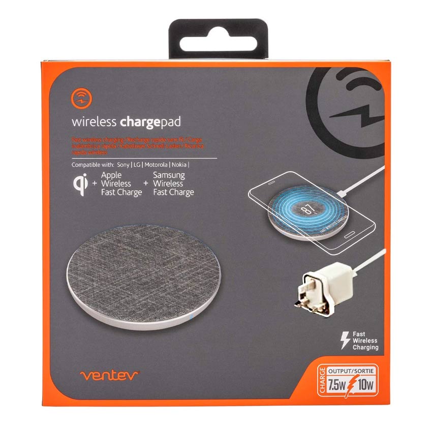 Ventev Wireless Fast Charging Qi Chargepad plus - 4