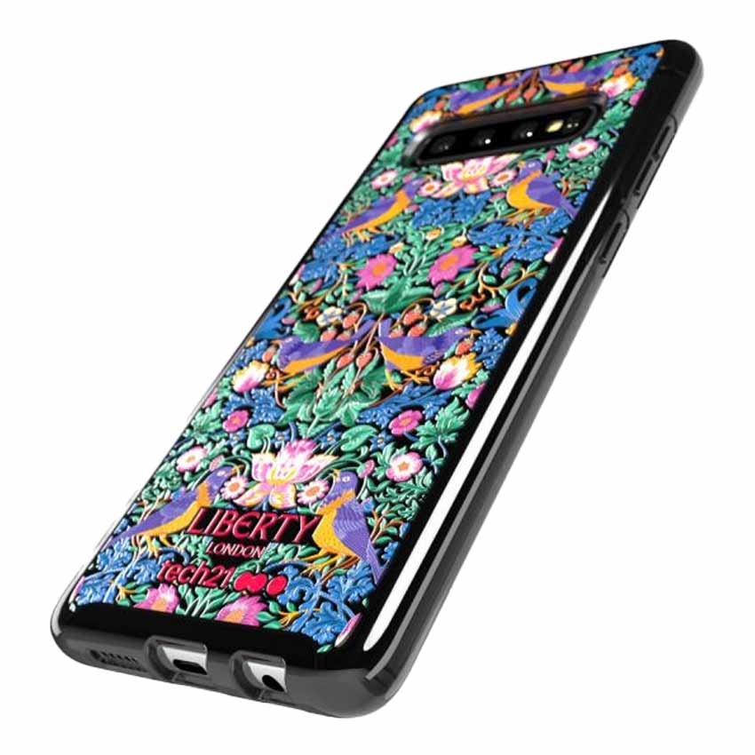 tech 21 pure print liberty strawberry thief galaxy s10 plus 2